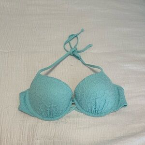 Abercrombie light blue padded bikini top